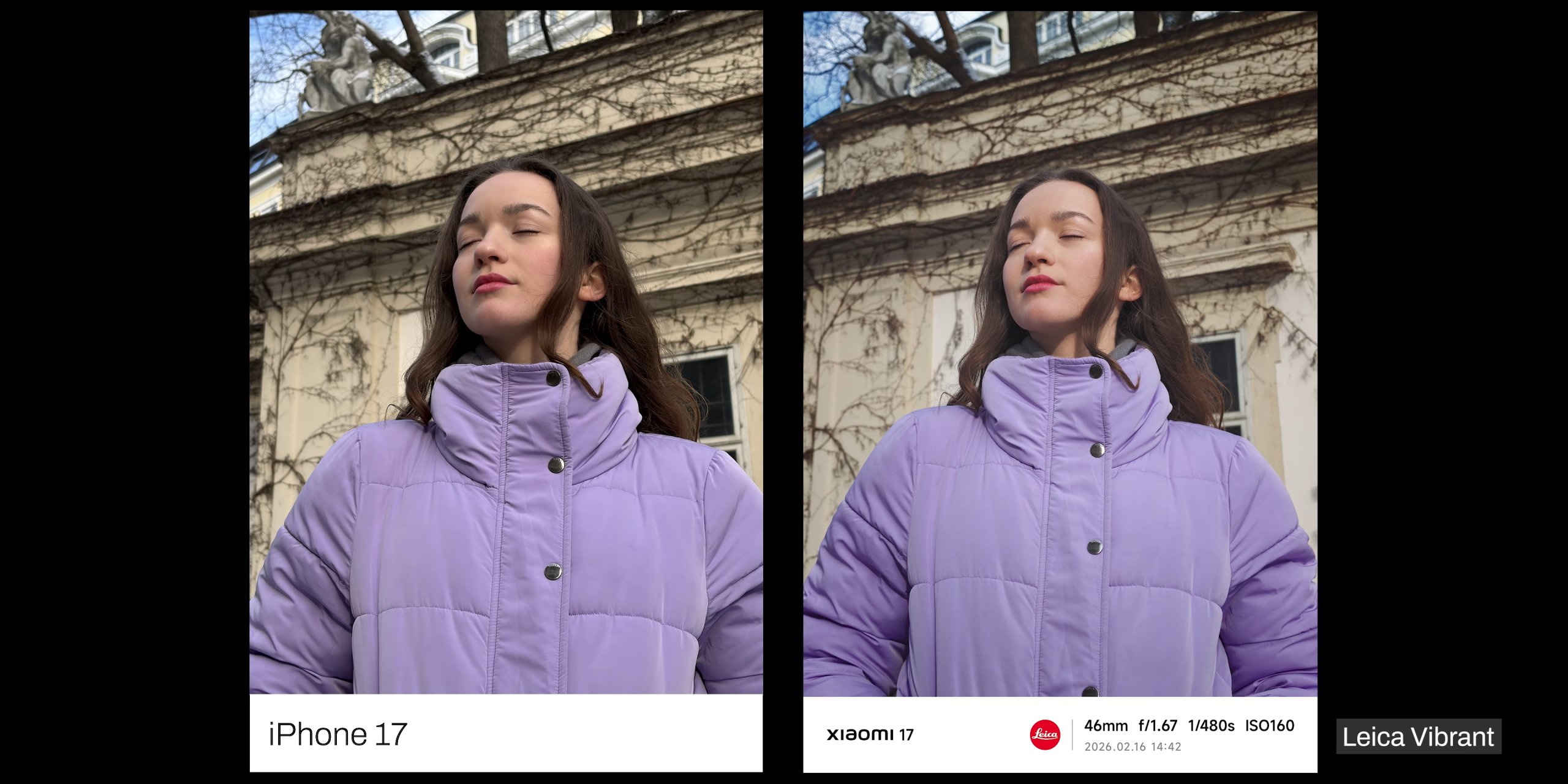 Ảnh chụp so s&aacute;nh camera iPhone 17 thực tế