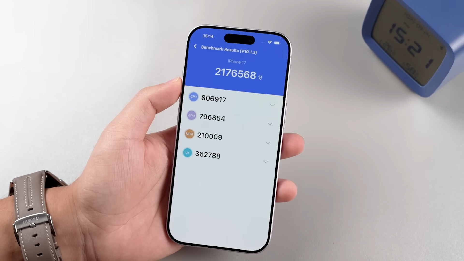 Điểm số Antutu test hiệu năng iPhone 17