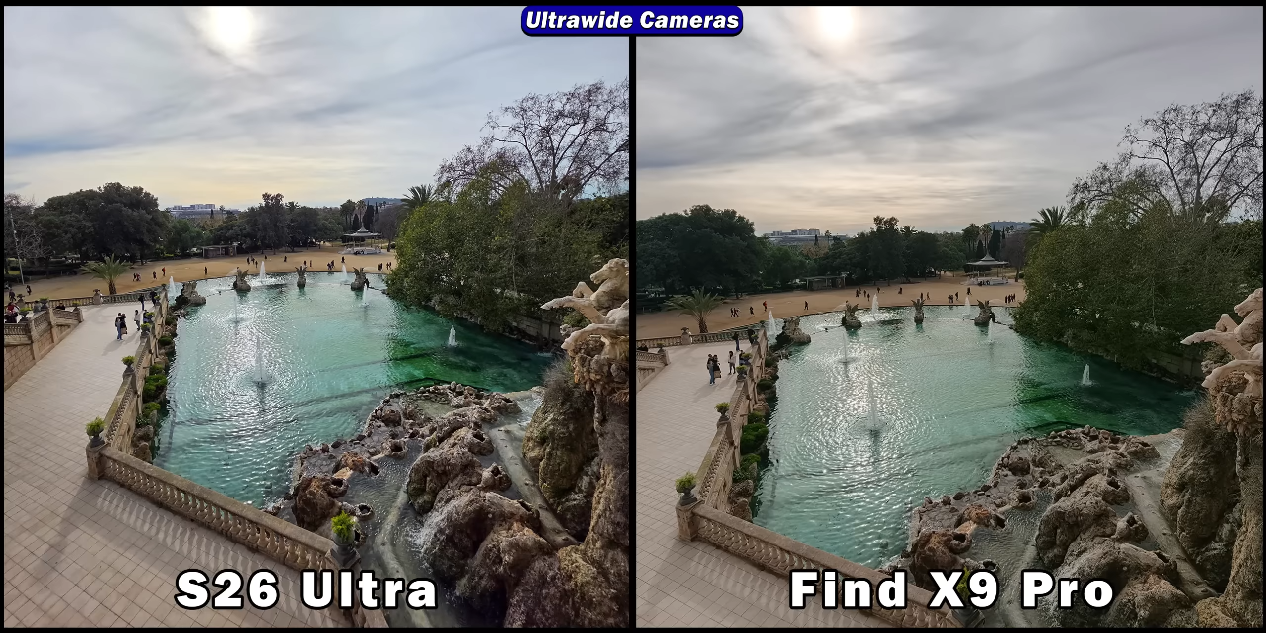 Ảnh chụp thực tế Samsung S26 Ultra v&agrave; Oppo Find X9 Pro