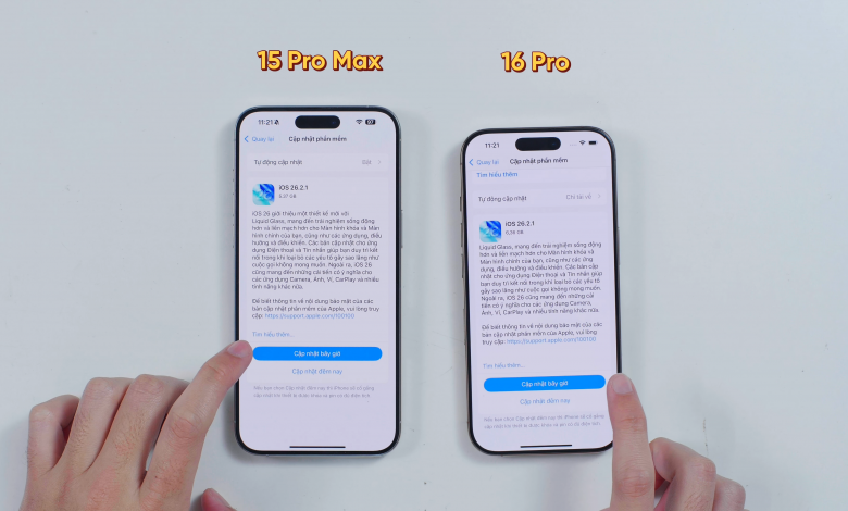 So sánh iPhone 15 Pro Max vs iPhone 16 Pro