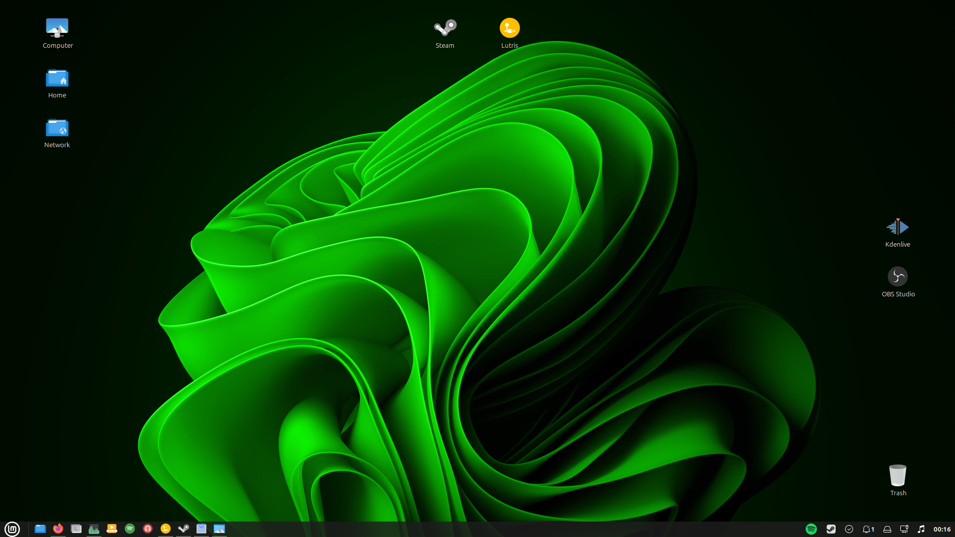 Giao diện Linux Mint